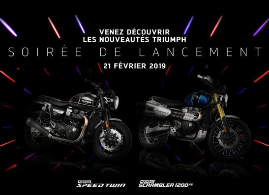 Soirée Lancement nouvelles TRIUMPH 2019
